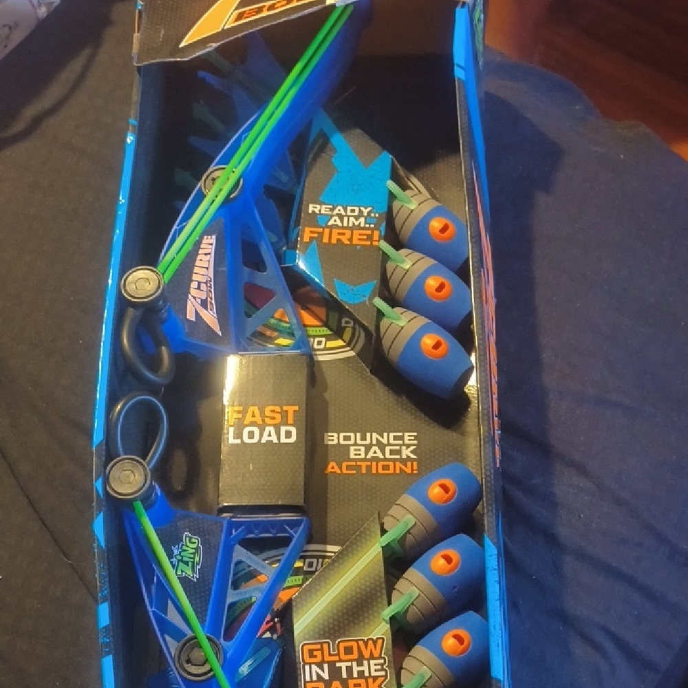 Zing Blue and Green Bow and Arrow Set